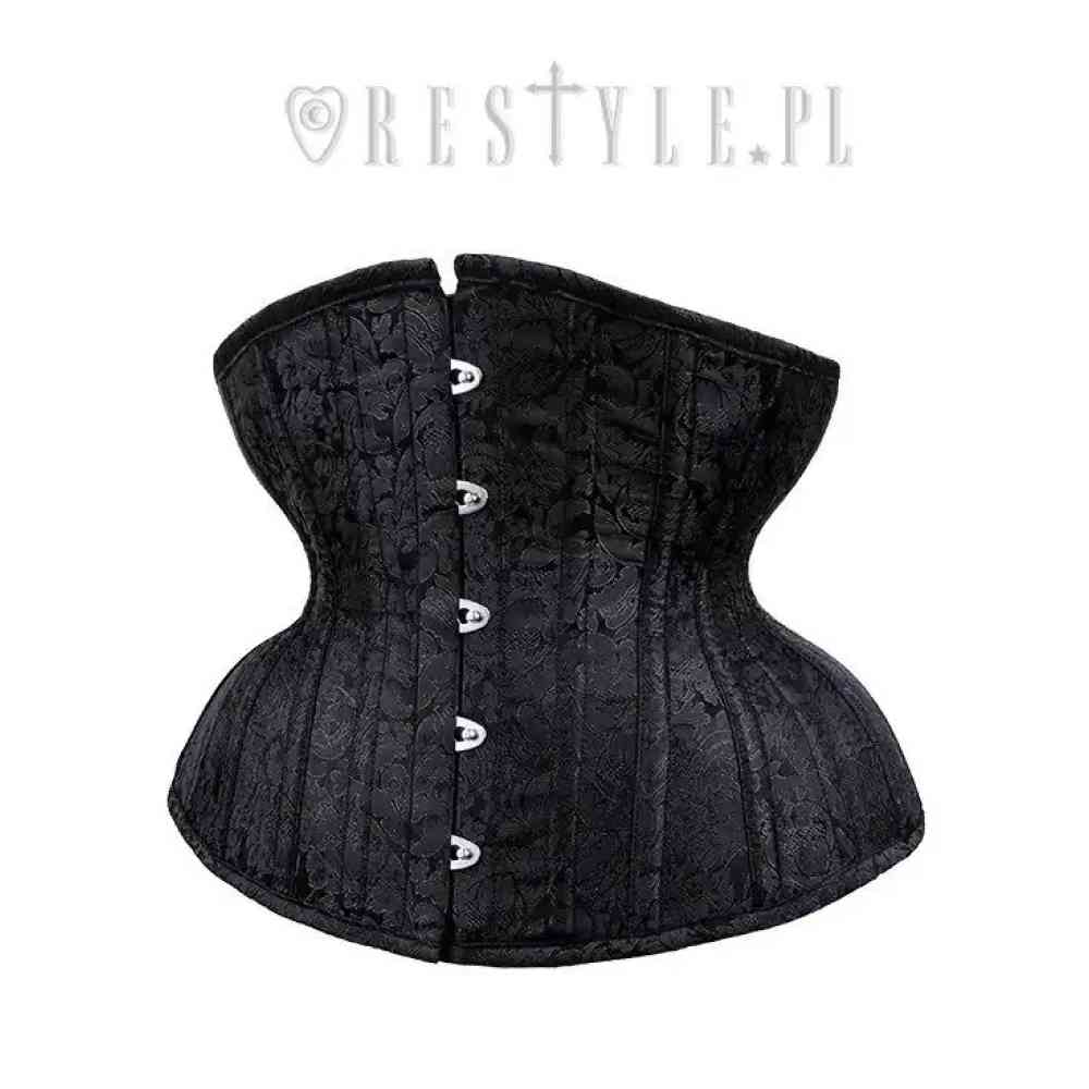 Restyle - CU10 Brocade Gothic Hourglass Corset sous la poitrine - Noir